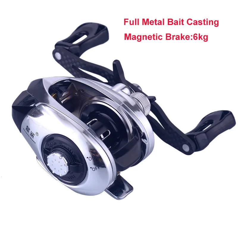 

Rooxin Bait Casting Fishing Reel Spool 3000 7.2:1 Gear Baitcasting Reel Magnetic Brake 6 kg Fishing Rod Reels Dripping Wheel