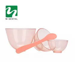 3 шт. прозрачный розовый стоматологическая резиновые миске Пластик кремния лаборатория чаша для Гигиена полости рта ИНСТРУМЕНТ