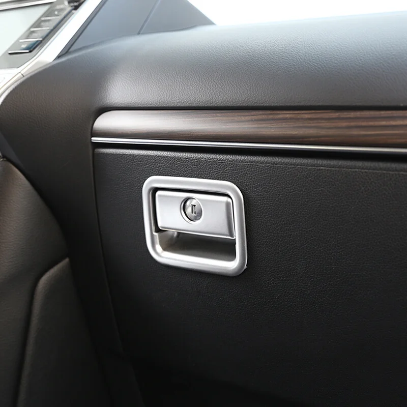 

For Toyota Land Cruiser Prado FJ150 accessories 2010-2017 ABS Matte Front Copilot Glove Storage Box Handle Cover Trim 2Pcs