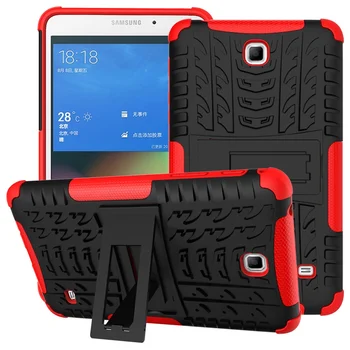 

Hybrid Armor Tablet Case for Samsung Galaxy Tab 4 7.0 SM-T230 Kickstand Hard Back Cover with Flexible TPU Plastic Silicone Case