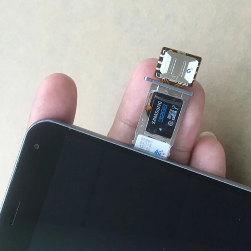 10 шт./партия гибридный двойной адаптер с двумя sim-картами конвертер Android Micro SD удлинитель sim-адаптер XIAOMI REDMI NOTE 3 4