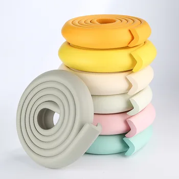 

2m New Baby bumper strip Baby Safety Corner protector Glass Table Edge Corner Guards Cushion Strip with Sticker YYT238