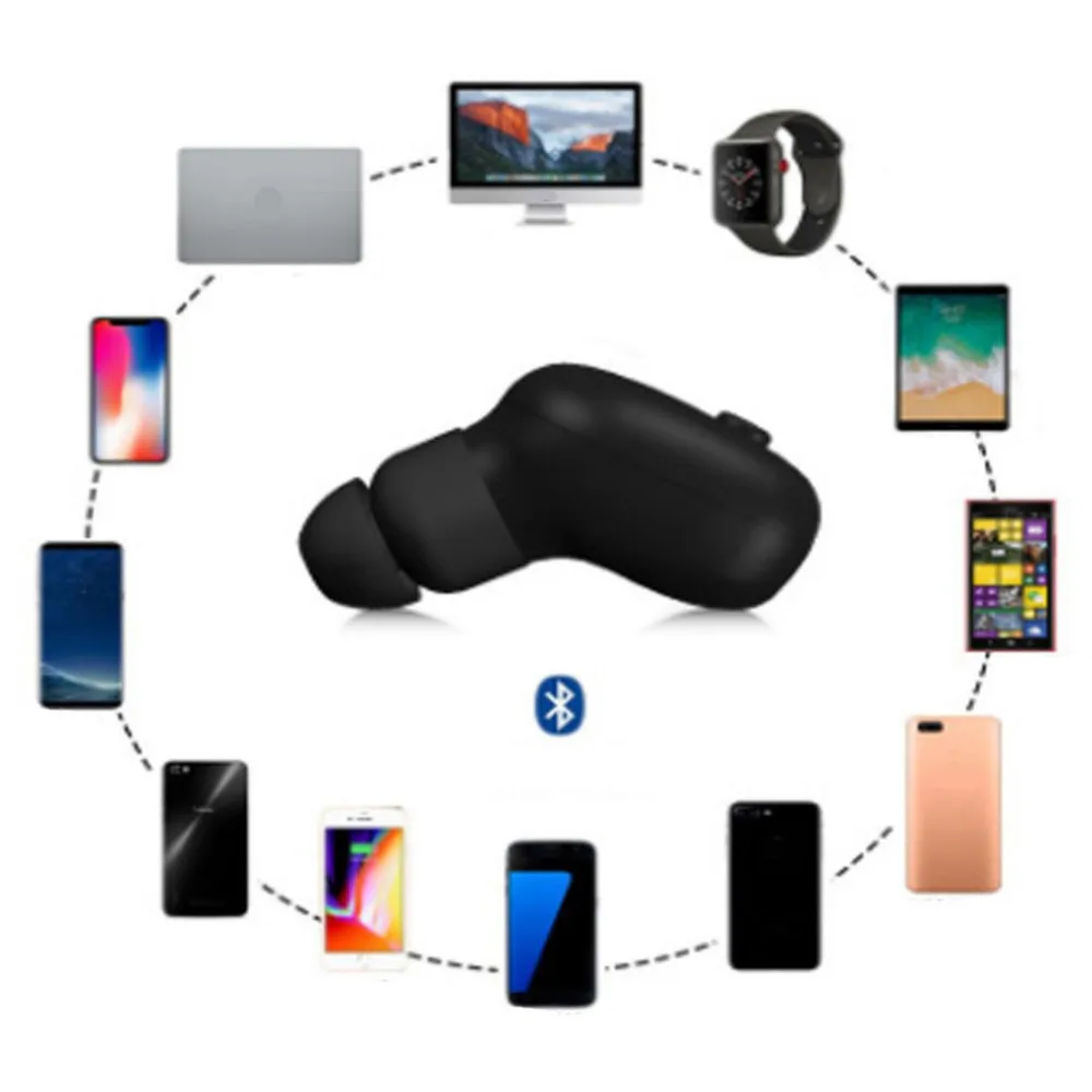 Hot Top Technology Ear Clips Wireless Mini Sports Bluetooth Headset for Water Sports 2018 NEW