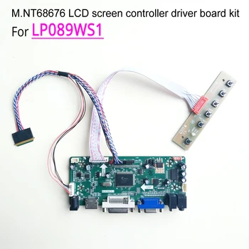 

HDMI DVI VGA M.NT68676 controller board For LP089WS1 laptops LED LCD display 8.9" 1024*600 WLED LVDS 40 pin assembly repair kit