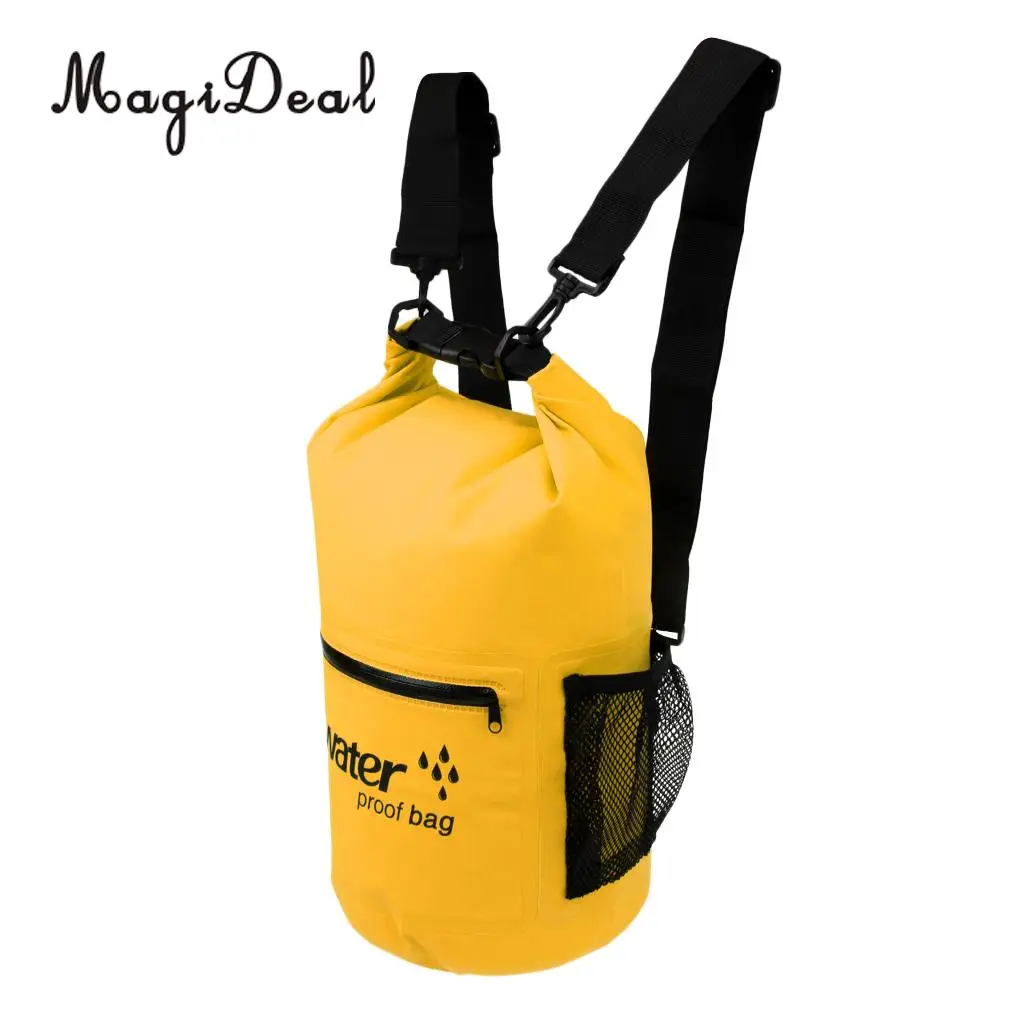 MagiDeal Marine Waterproof Dry Bag Swim Rafting Kayaking Sailing Canoe Backpack 10L  for Camping Fishing Boat Dinghy Accessories