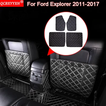 

QCBXYYXH Car Styling Auto Interior Seat Protector Side Edge Protection Pad Stickers Anti-kick Mats For Ford Explorer 2011-2017