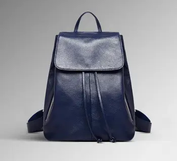 

New women fashion leisure Genuine Leather Backpacks soft pu Leather Shoulder Bag Multi-Function Female Ladies Pouch Pack bags