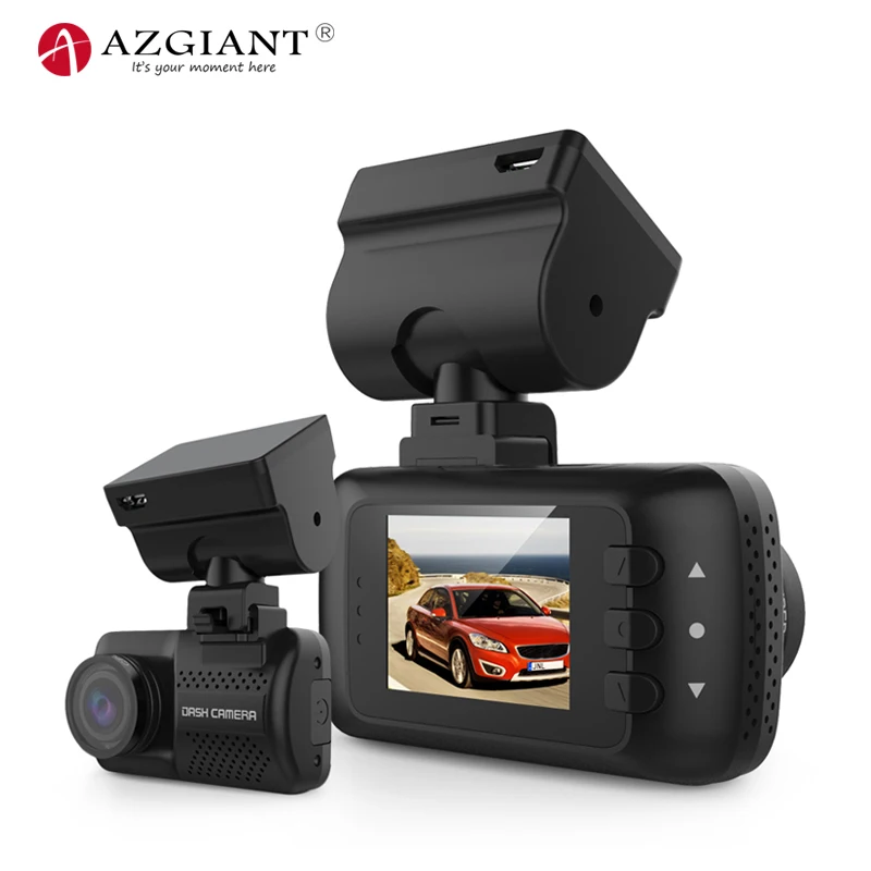 

AZGIANT A7 1296P Hidden Car DVR GPS Navigation Dash Cam Video Recorder Ambarella Chip Mini Size Rotation Screen G Sensor