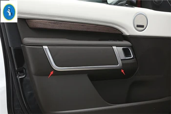 

Yimaautotrims Inner Car Door Handle Armrest U Decoration Strip Cover Trim Fit For Land Rover L462 Discovery 5 2017 - 2020 ABS