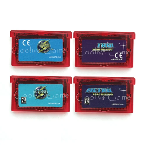 

US/EUR Version Metro Series Zero Fusion Series for 32 Bit Handheld Console Video Game Cartridge Console Card