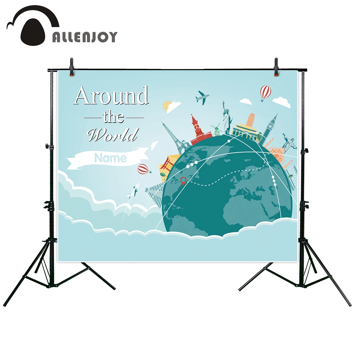Allenjoy виниловый материал фотография путешествия знаменитый мир