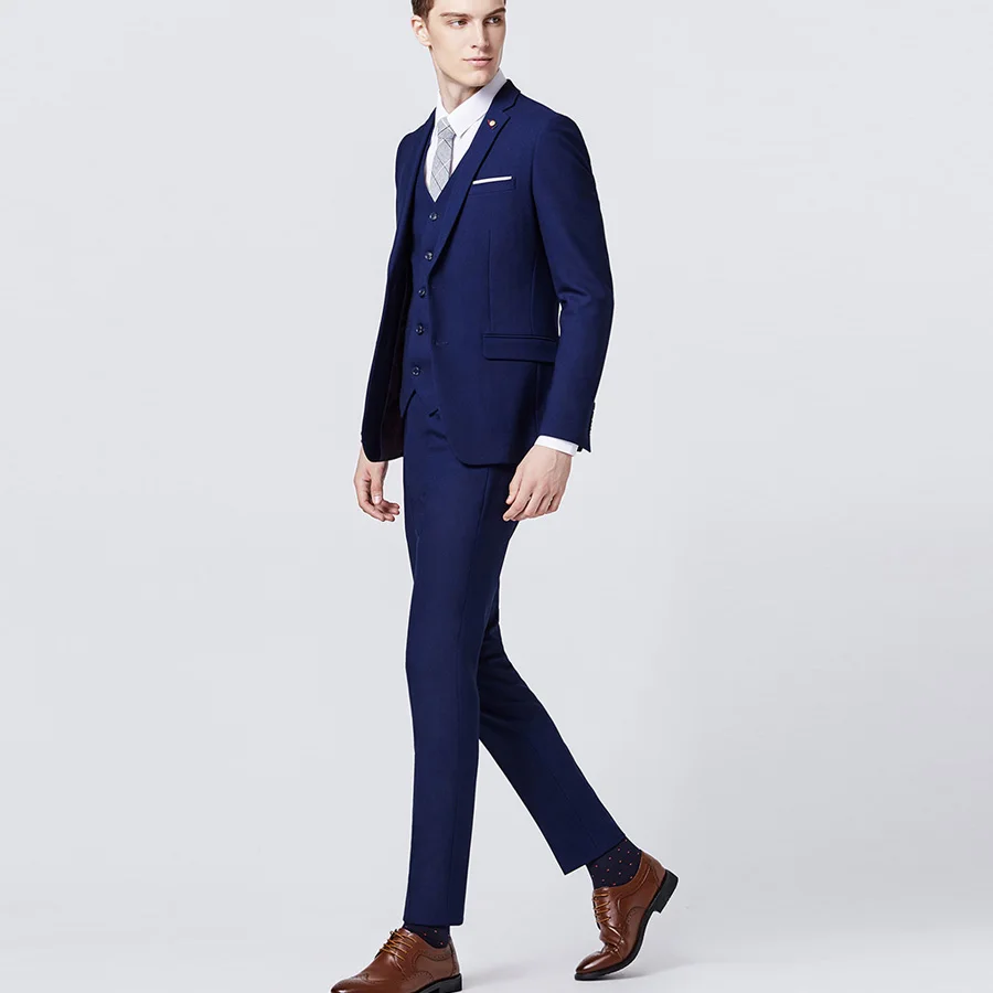 Wedding Suits for Men Business Style Suit Casamento Suit Men 3 Pcs (Jacket+Vest+Pants) Terno Masculino Terno Masculino Slim Fit