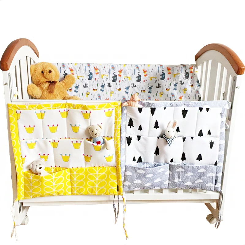 55*60cm Crib Baby Bed bumper Hanging Storage Bag Multi-functional muslin Baby Cot pocket Hanging Storage Bag Baby Bedding Bumper 55*60cm Crib Baby Bed bumper Hanging Storage Bag Multi-functional muslin Baby Cot pocket Hanging Storage Bag Baby Bedding Bumper