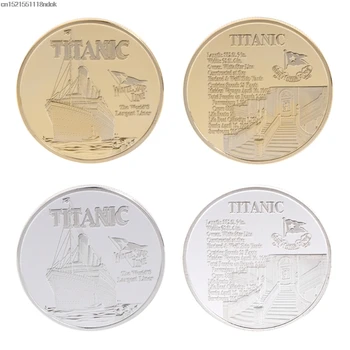 

Commemorative Coin Titanic Ship Incident Collection Arts Gifts BTC Bitcoin Alloy Non Currency Coin