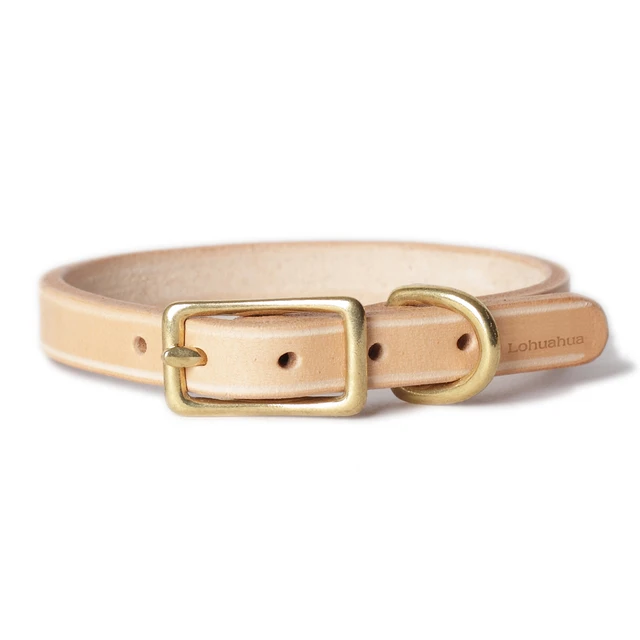 Handmade Genuine Leather Dog Collar: A Stylish and Durable Accessory for Your Beloved Pet