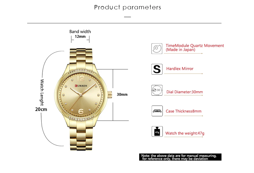 CURREN простой стиль женское платье Кристалл Кварцевые часы Бизнес наручные часы из нержавеющей стали браслет дамы подарок 9003 розовое золото