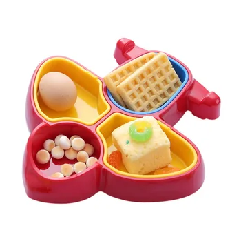 

Hot Baby Dinnerware Plane Design Multi Separate Baby Feeding Dinner Plates Bowl Children Dishes Kids Bowl S2