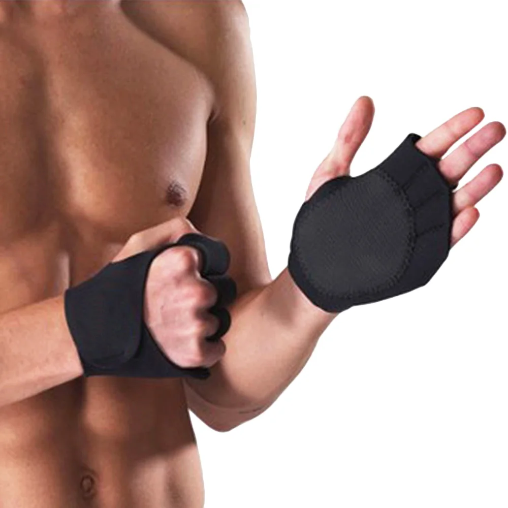 

Weight Lifting Gloves Crossfit Training Gloves Palm Support Fitness Sports Gymnastics Grips Gym Hand Palm Protector Gloves