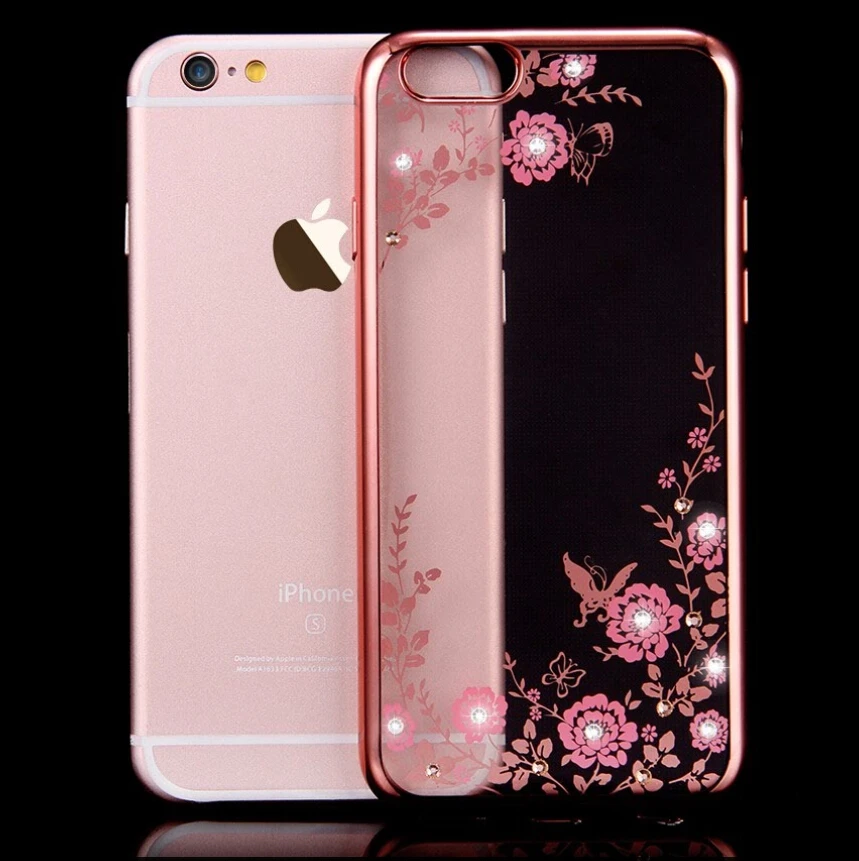 luxury secret garden flowers rhinestone cell phone cases luxury secret garden flowers rhinestone cell phone cases