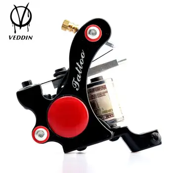 

Permanent Makeup Machine Tattoo Machines Iron Tattoo Gun Black 10 Wrap Coil Tattoo Machine Frame Fine Lining Shader supplier