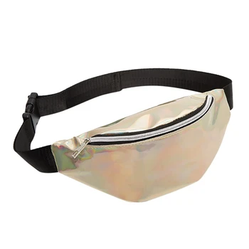 

Mnycxen Women Fanny Pack Steam Punk Leg Bag Reflective Laser Shoulder Bag Belt Waist Bag Pochete Women Waist Pack heuptasje A20