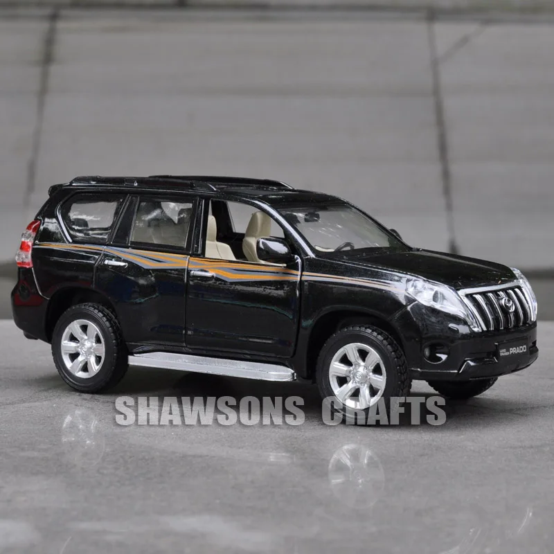 

DIECAST METAL 1:32 MODEL CAR TOYS PULL BACK TOYOTA LAND CRUISER PRADO SUV REPLICA SOUND & LIGHTS