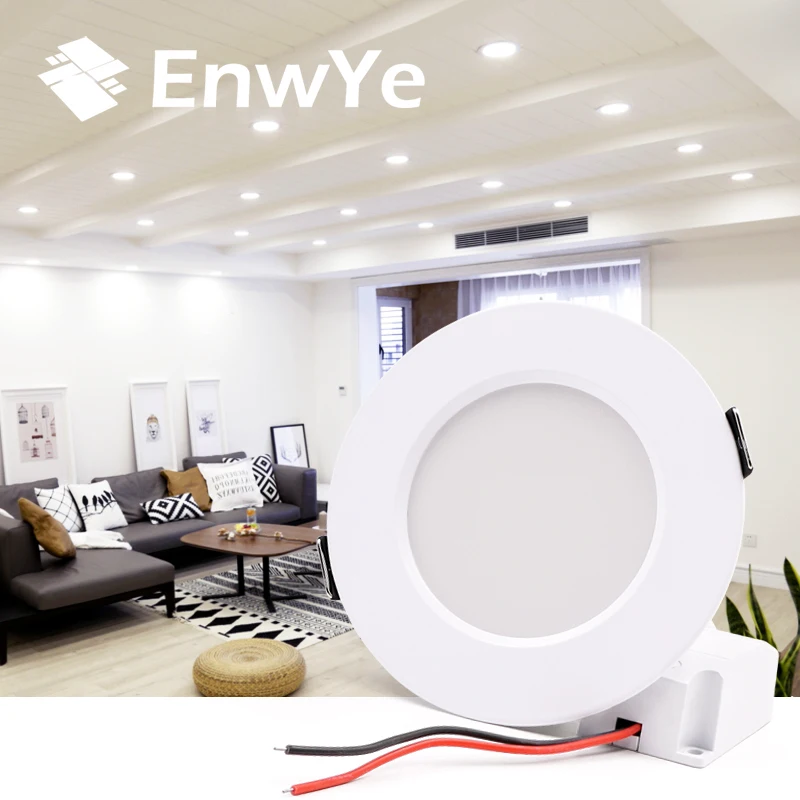 

EnwYe LED Downlight Ceiling IC constant current LED driver 5W 9W 12W 15W 18W Warm white / cold white led light AC 110V 220V