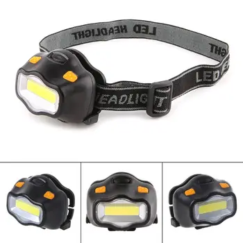 

3Modes Portable LED Headlamp Working Light With Adjustable Head Strips Battery Powered Outdoor Strobe Emergency Flashlight