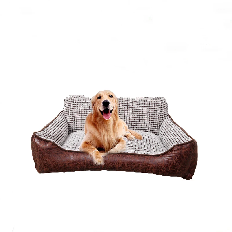 Съемная кровать для щенков, кошек, согревающая кровать для собак, мягкая замша, собачьи кровати для больших собак, питомник, диван-коврик S/M