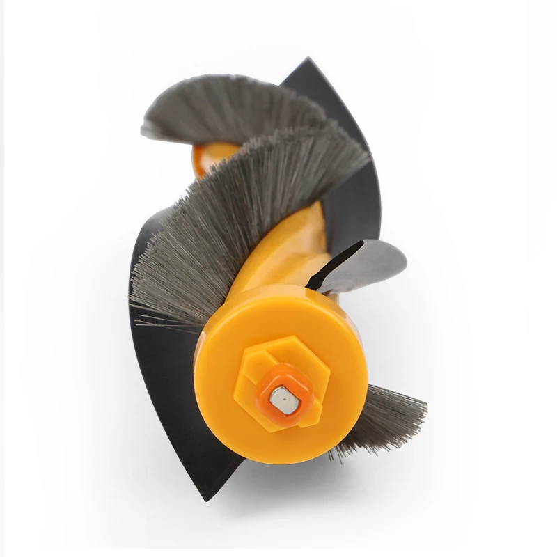 Yellow Bristle Flexible Beater Brush Replacement Robotic Vacuum Cleaner