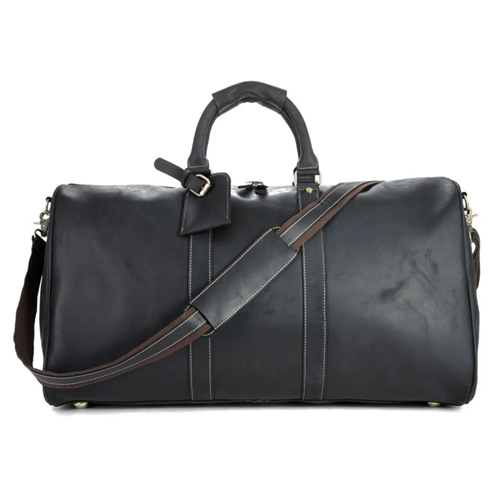 

Genuine Leather Travel Bags Men Hand Luggage Duffle Bag Shoulder Outdoor Sports Suitcases Bag Packing Cubes Weekend Reisetasch