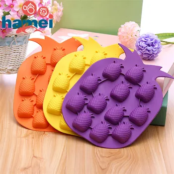 

New Silicone Ice mold,diy Fruit Ice Cube tray,pineapple Silicone Chocolate mold,molds For Ice cream,cooking Tools
