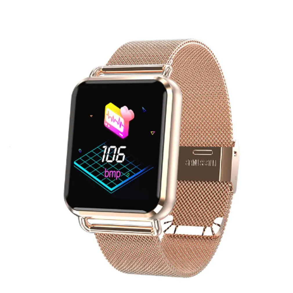 

Q3Smart Band Blood Pressure Smart Wristband Blood Heart Rate Monitor Step Counting Smart Bracelet Mesh Steel/Silicone Smartwatch