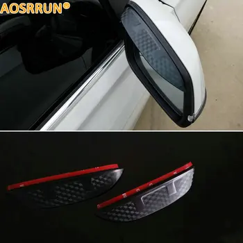 

AOSRRUN Carbon fiber style rearview mirror rain eyebrow car accessories For BMW F30 320i 316i 328i X3 F25 X5 F15 F20 118i 120i