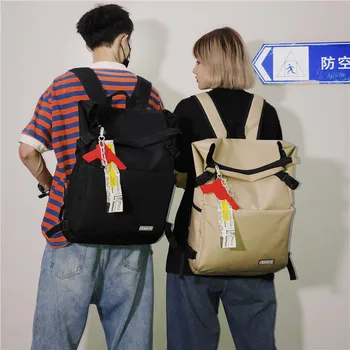 

Female Male Large Capacity Wild Multi-function Multi-pocket Travel Backpack American INS Style High School College Student Bag