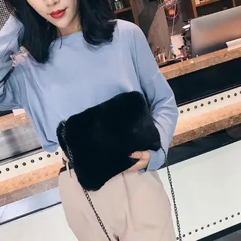 

Fashion Women Chain Phone Bag Solid Color Handbag Shoulder Messenger Bags for Women 2018