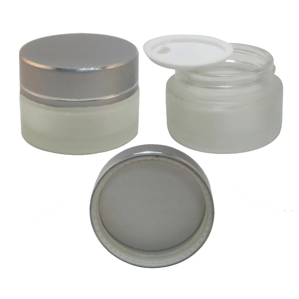 Download 2 PCS 20 ml Frost Glass Makeup Cream Jar Packaging ... Yellowimages Mockups