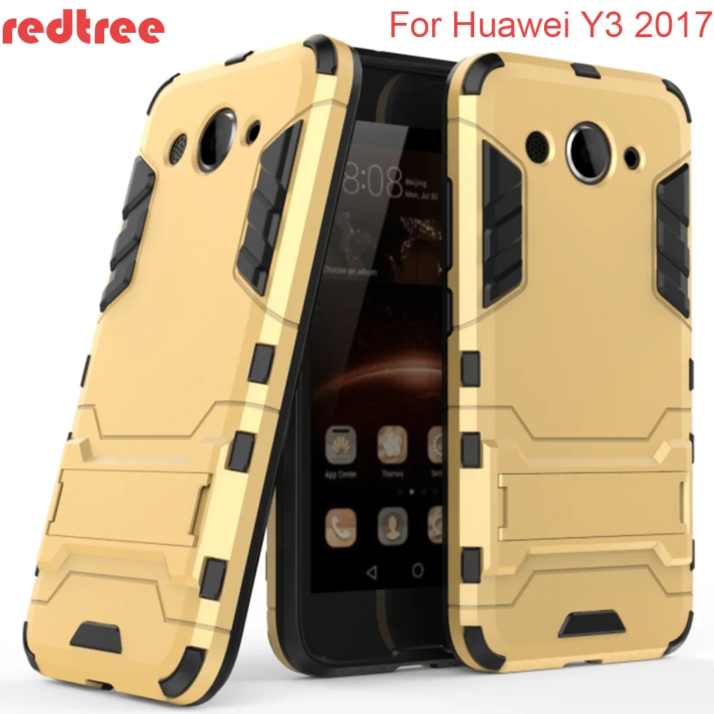 REDTREE TPU+PC Slim Cases for Huawei Y3 2017 Full Cover