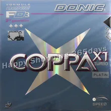 Donic COPPA PLATIN TURBO X1(X-1, X 1) 12088# pips-in настольный теннис/pingpong резиновый с губкой