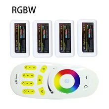 1XRGB(W) Remote+4X RGBW Controller 2.4G 4-zone Mi.light Wireless RF Remote Controller For 3528/5050 RGBW LED Strip Light
