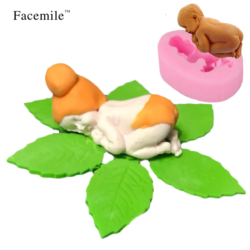 Facemile 3D силиконовая форма для помадки спальные детские подарочные инструменты