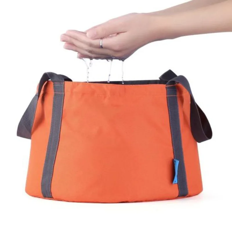 Outdoor Foldable Camping Basin Bucket Bowl Sink Washing Bag Water New