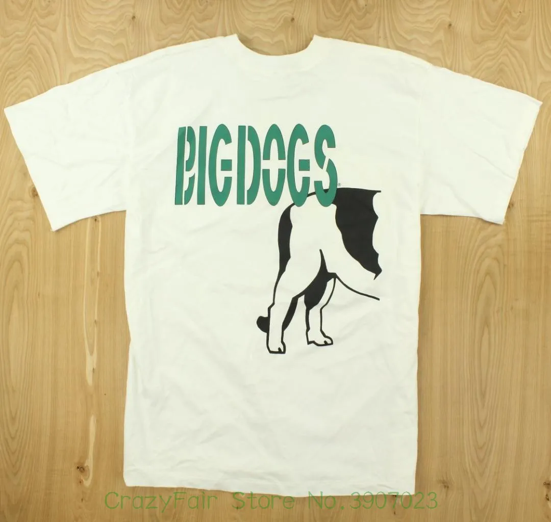 Vtg 80's 90's Big Dogs T shirt Xxl 2xl Print Vaporwave Oversize 2 Side
