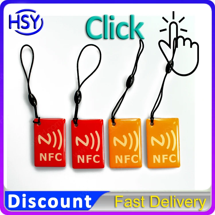 Бирка NFC из эпоксидной смолы Ntag213 13,56 MHz ISO/IEC 14443A RFID Умные метки для всех мобильных телефонов NFC