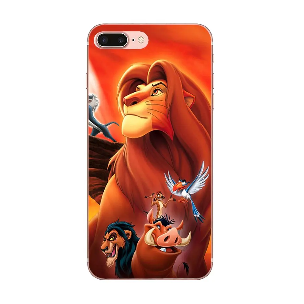 Для Apple iPhone 4 4S 5 5C 5S SE 6 6S 7 8 Plus X XS Max XR TPU чехол с принтом Simba Nala|Бамперы| |