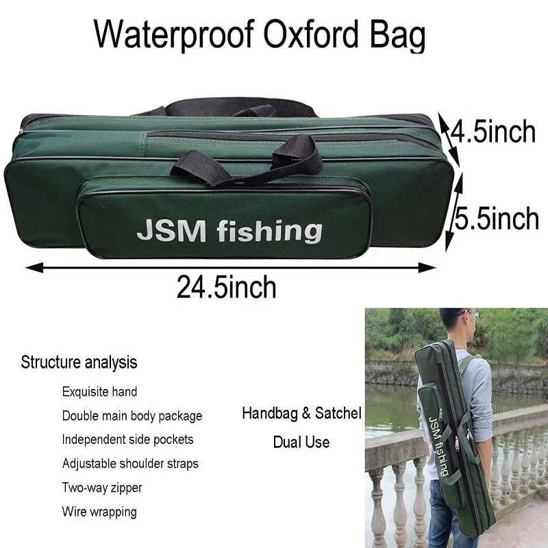 Fishing Reel And Rod Set with Spinning Reel and 2.1m Telescopic Fishing Rod Combo with Fishing Bags Fishing Tackle