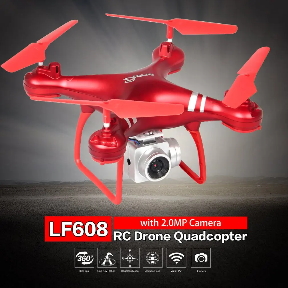 LF608 2,4G wifi FPV RC Дрон складной Квадрокоптер с камерой 0,3/2,0/МП дроны без головы в реальном времени Фото Видео Дрон