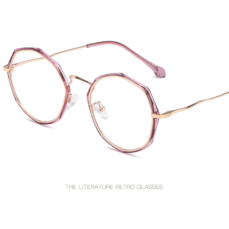 Тренд необычные очки оправа TR90 для мужчин и женщин модные красивые очки оправа многоугольная индивидуальная декоративная плоская зеркальная