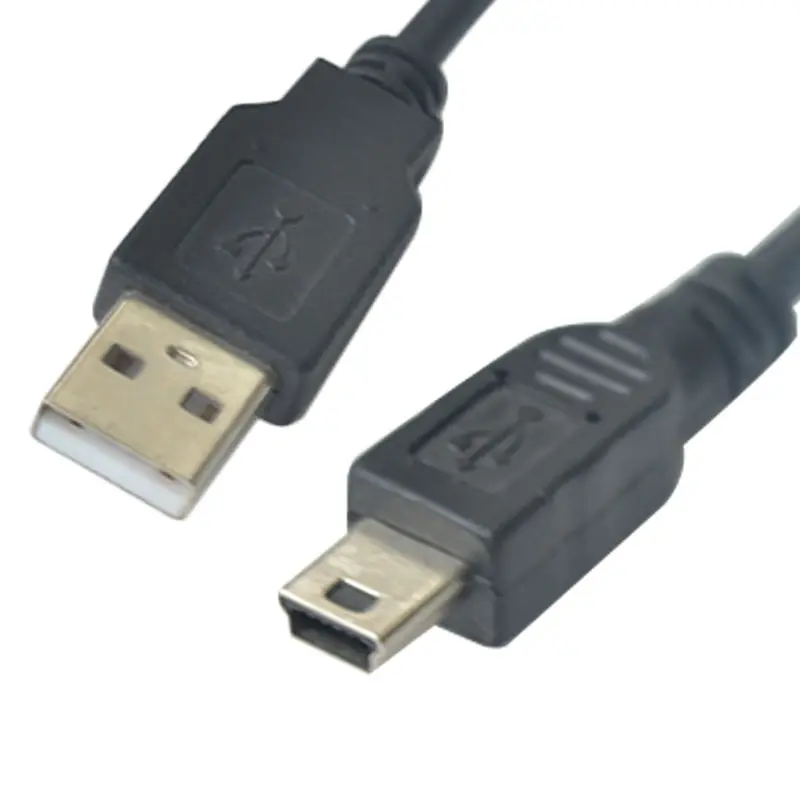 DANSPEED USB мини кабель 20 см кабель со штыревыми соединителями на обоих концах для подключения M/M USB 2,0 Mini 5 Pin адаптер для зарядки и синхронизации данных привести короткий кабель для съёмок цифрового видео в качестве ПК USB устройства
