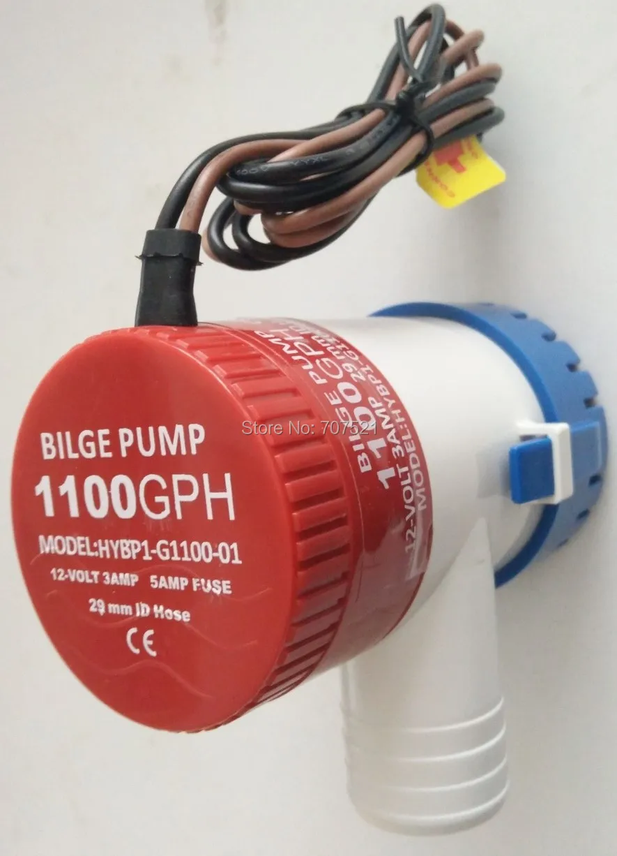 

DC 12V 24V 1.8AMP 3AMP 1100GPH Micro Mini Submersible Water Bilge Pump for boat HYBP1-G1100-01 SFBP2-G1100-01 CE electric
